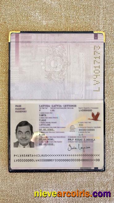 Latvia passport (2007-2015) photolook